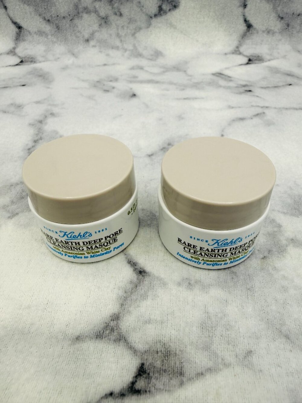 Kiehls Skincare Set-Rare Earth Deep Pore Cleansing Masque,Travel,2 x14ml-2pc-NEW - Picture 2 of 14